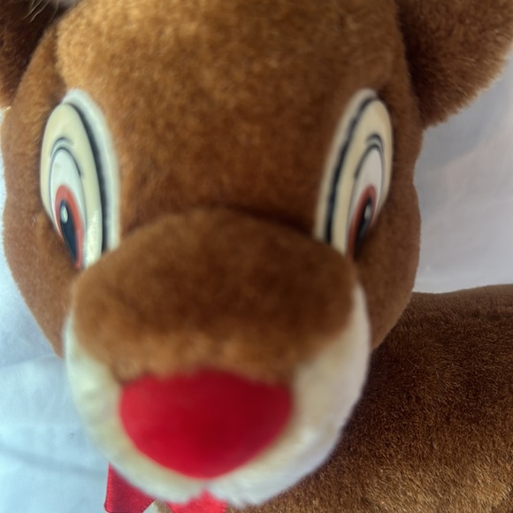 Rudolph the red nose Reindeer, Christmas plush clean 10” great condition plush - Picture 12 of 16